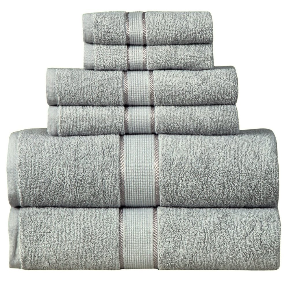 100% Cotton Bath Towels 600 GSM 6PC
